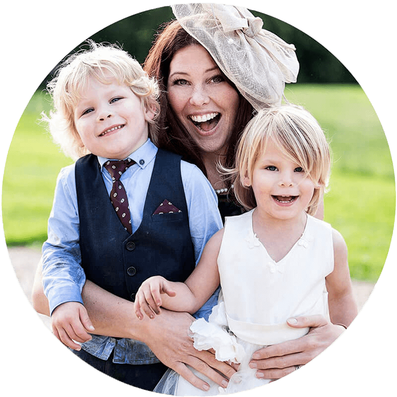 sussex wedding photography sally with twins